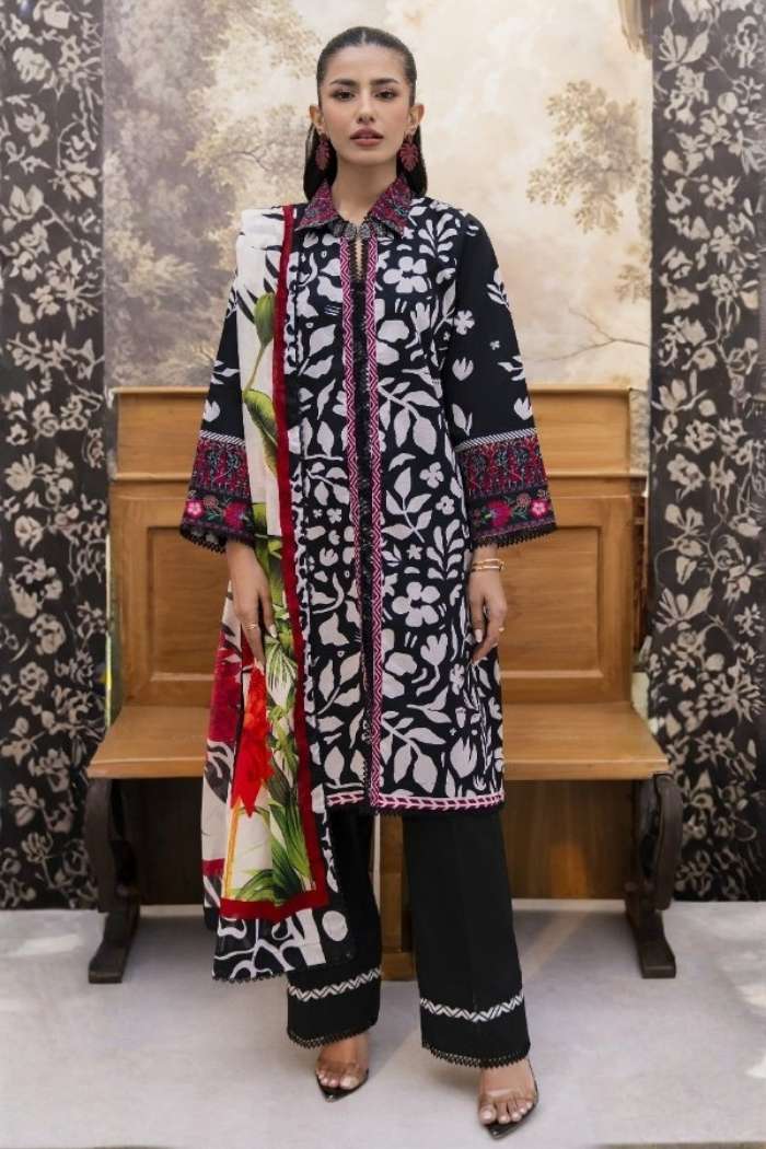 Yakin by Asifa | 3 Pc Unstitched | YBA-08