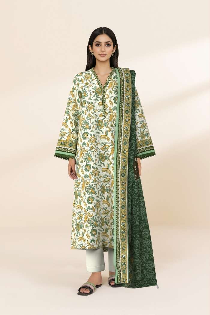 Sapphire | 3 Pcs Printed Lawn Suit | 3PB-WS26CL14-139