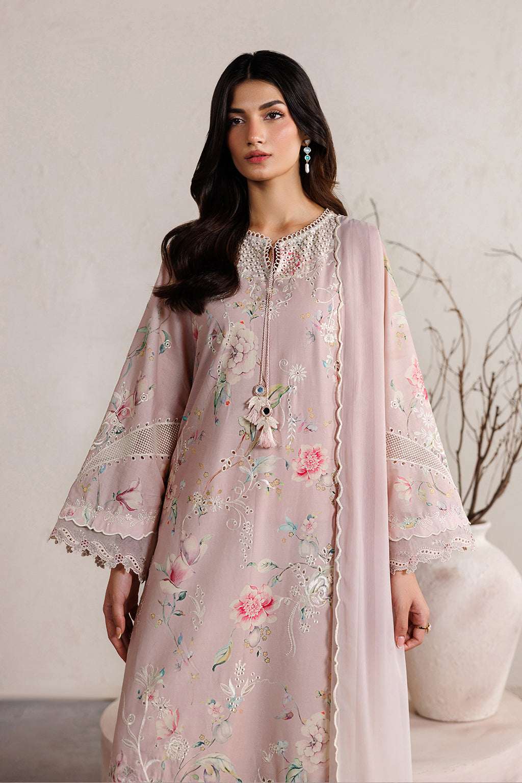 Iznik | Festive Embroidered Lawn | IBE-12