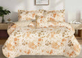 Feather | Gold - 5 Pcs Bed Spread | F-G-08