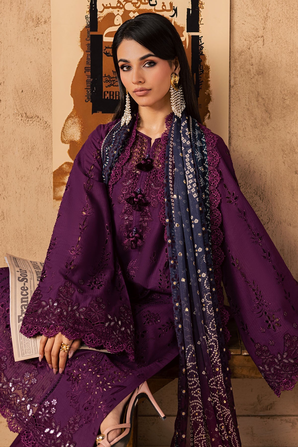 Nureh | Bazaar Embroidered Chikankari Lawn | NE-240