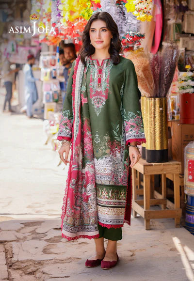 Asim Jofa | PRINTED ARABIC LAWN | AJPL-08