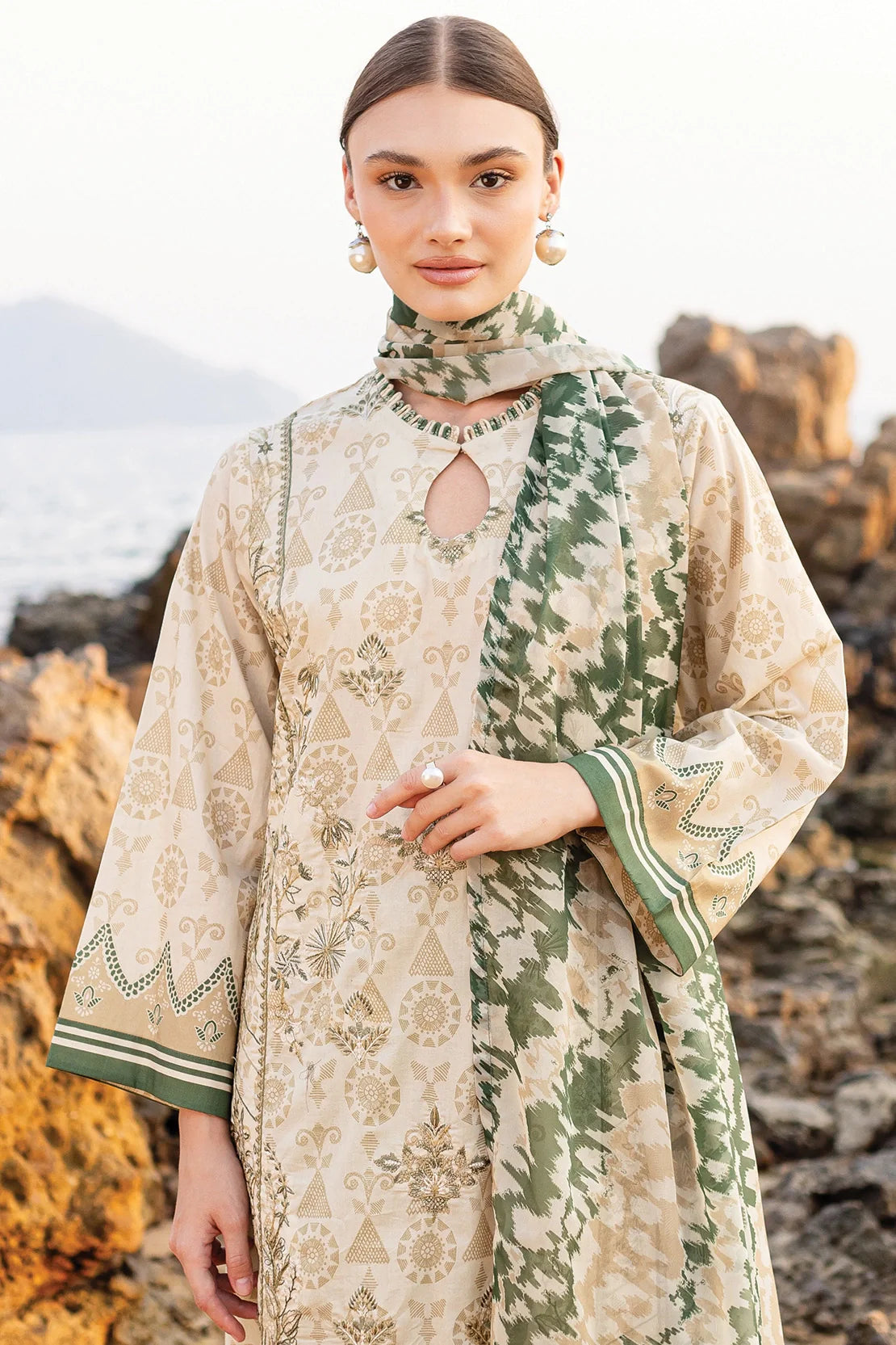Rashid Textile | Tuscany Emnbroidered Lawn | 9171