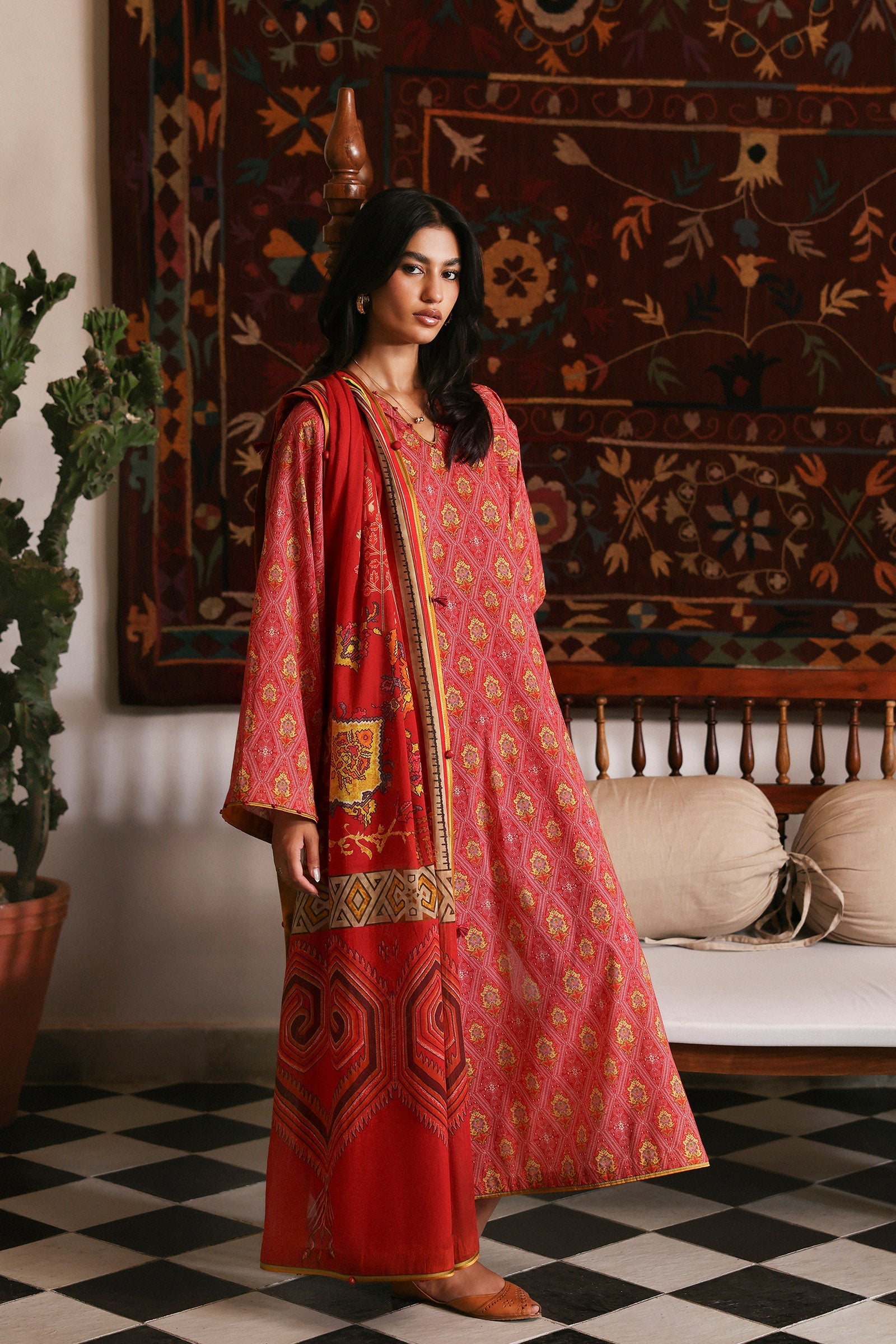 Zaha | Amaya Printed Lawn | MEHR