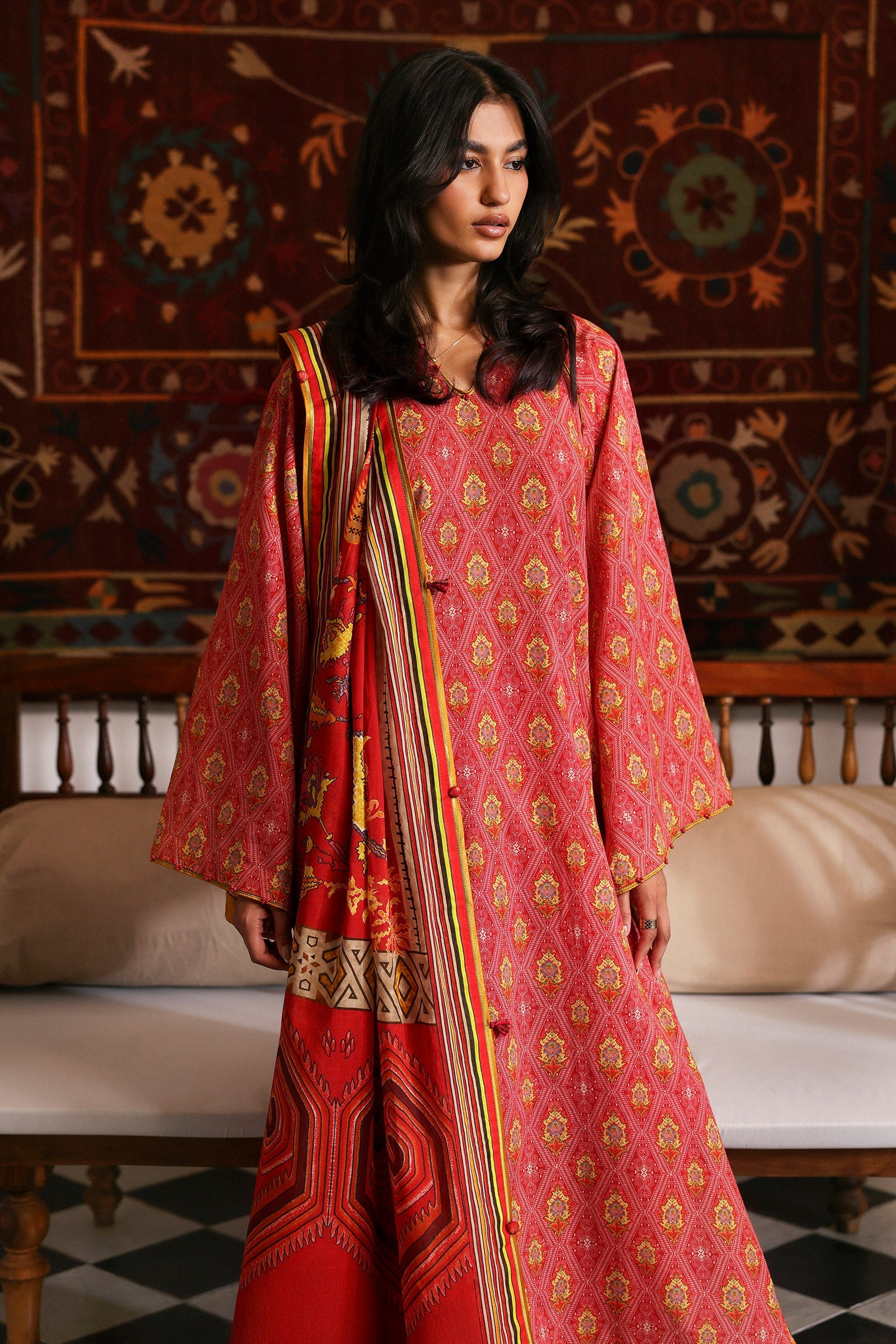 Zaha | Amaya Printed Lawn | MEHR
