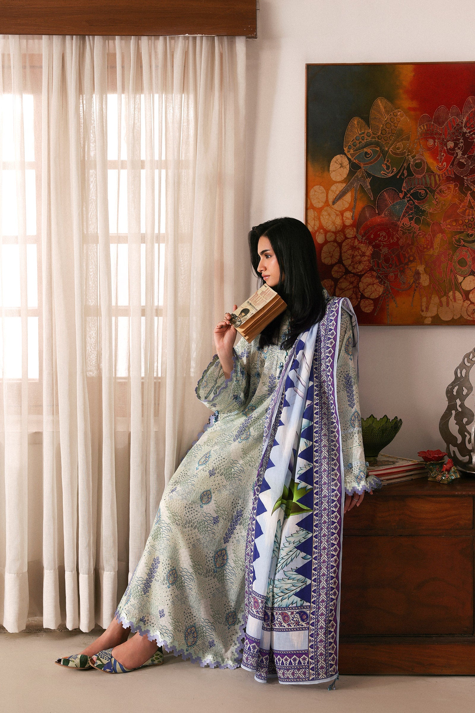 Zaha | Amaya Printed Lawn | LILIA