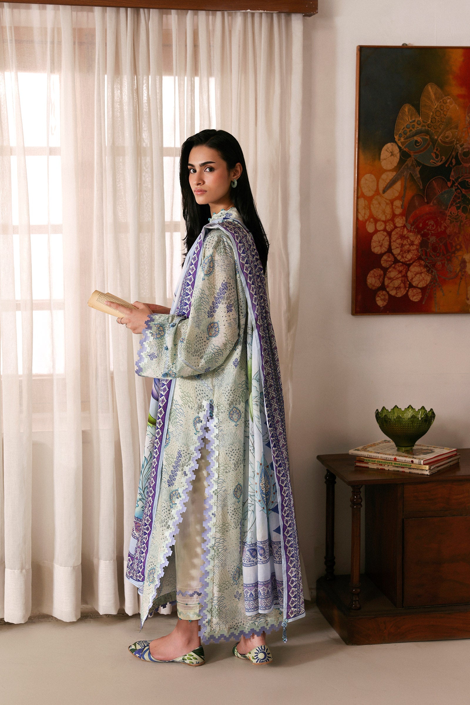 Zaha | Amaya Printed Lawn | LILIA
