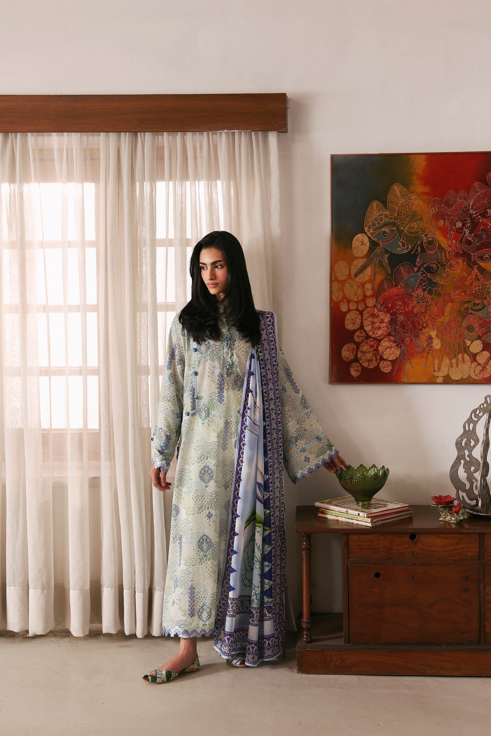 Zaha | Amaya Printed Lawn | LILIA