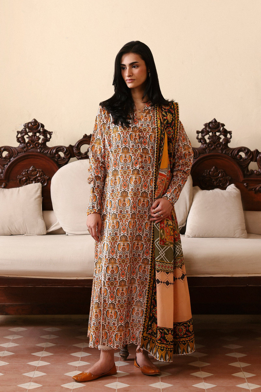 Zaha | Amaya Printed Lawn | SAHAR