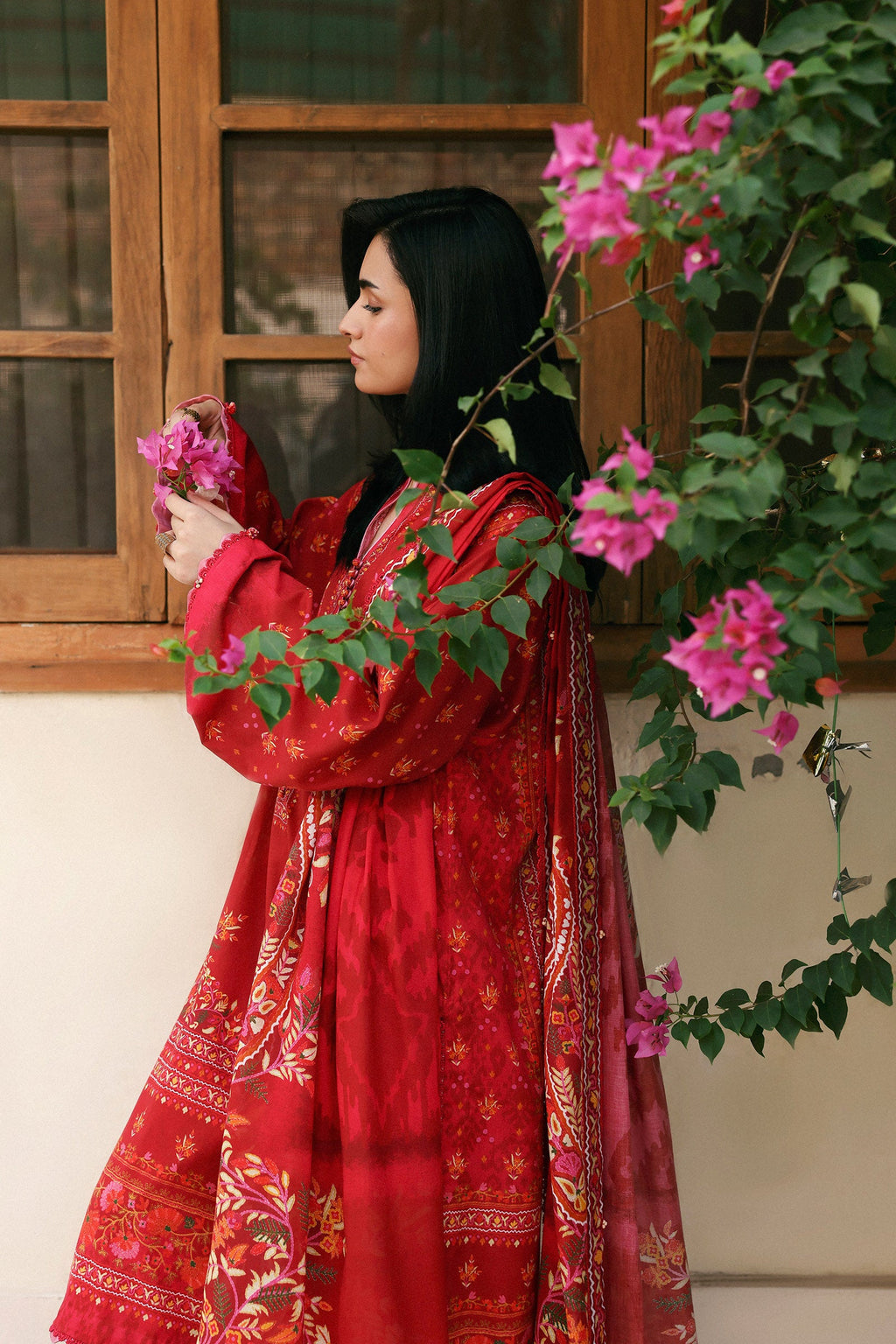 Zaha | Amaya Printed Lawn | ROSA