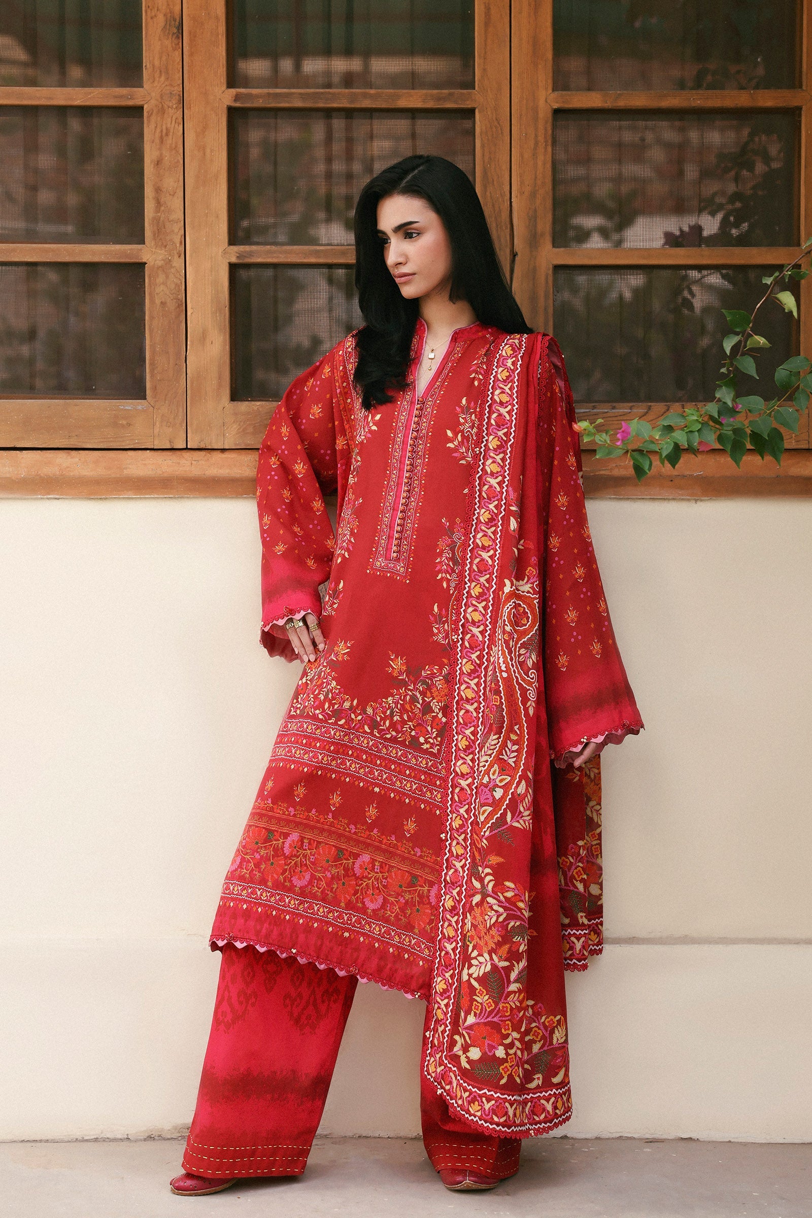 Zaha | Amaya Printed Lawn | ROSA