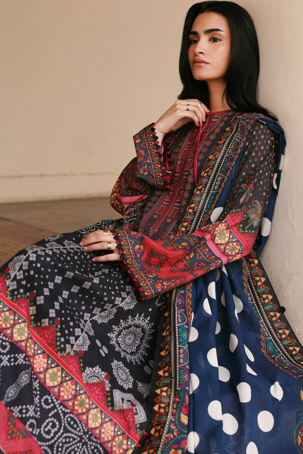 Zaha | Amaya Printed Lawn | NOIRA