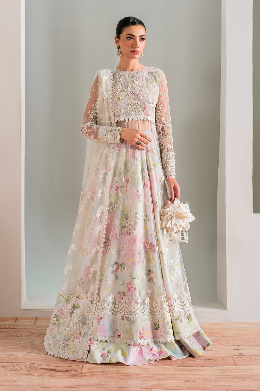 Baroque | Embroidered Chiffon | UF-686