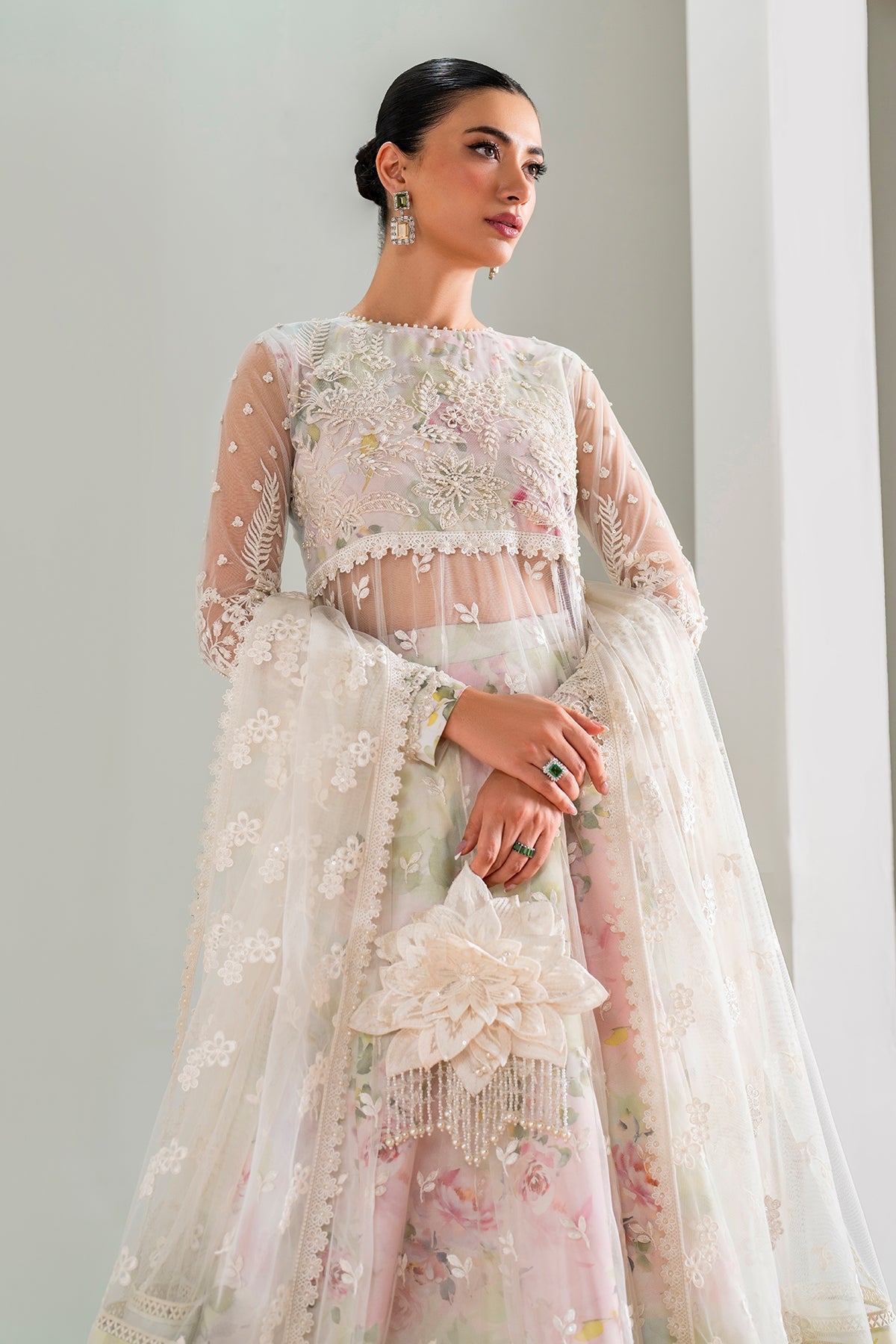 Baroque | Embroidered Chiffon | UF-686