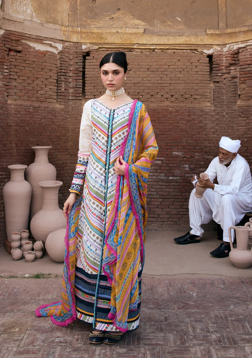 Kahf | Aangan Prints Chiffon '26 | Yasmeen