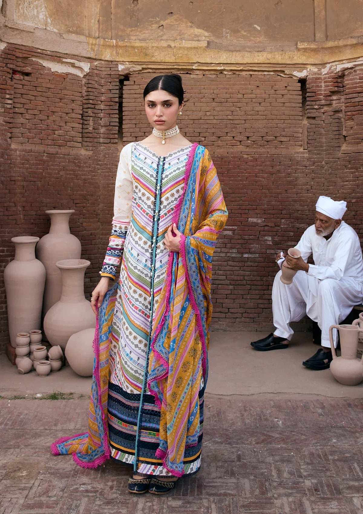 Kahf | Aangan Prints Chiffon '26 | Yasmeen