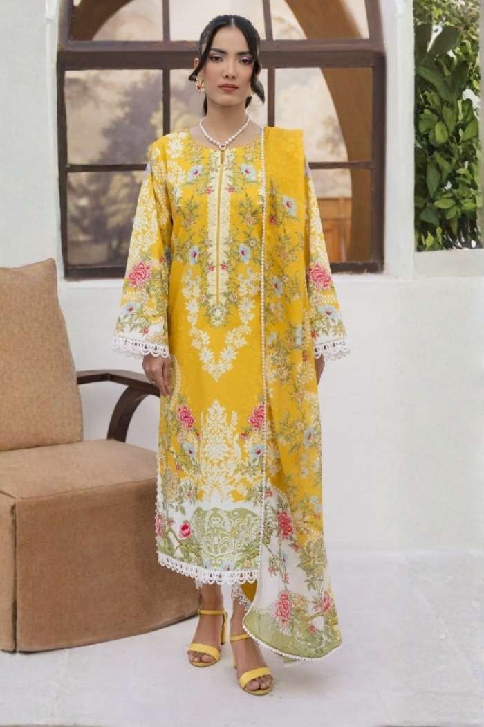 Yakin by Asifa | 3 Pc Unstitched | YBA-09