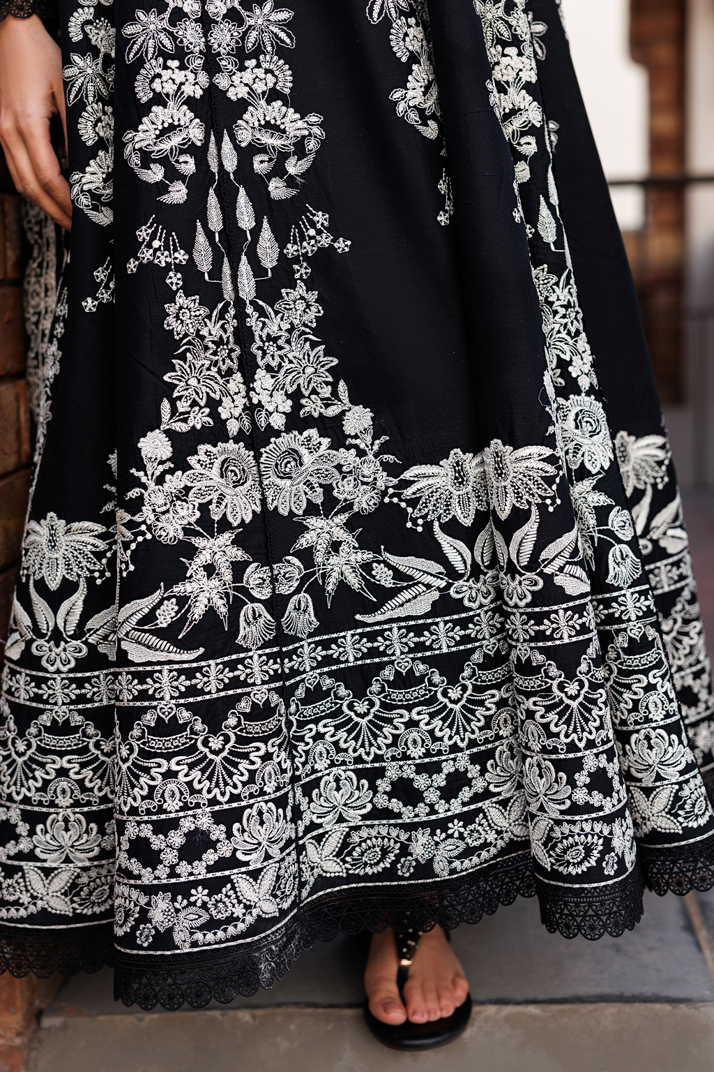 Emaan Adeel |  Mirabelle festive luxury lawn | Midnight Bliss