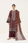 Sapphire | 3 pc Digital Printed Embroidered Lawn | 3PBE-WS26CL3-27