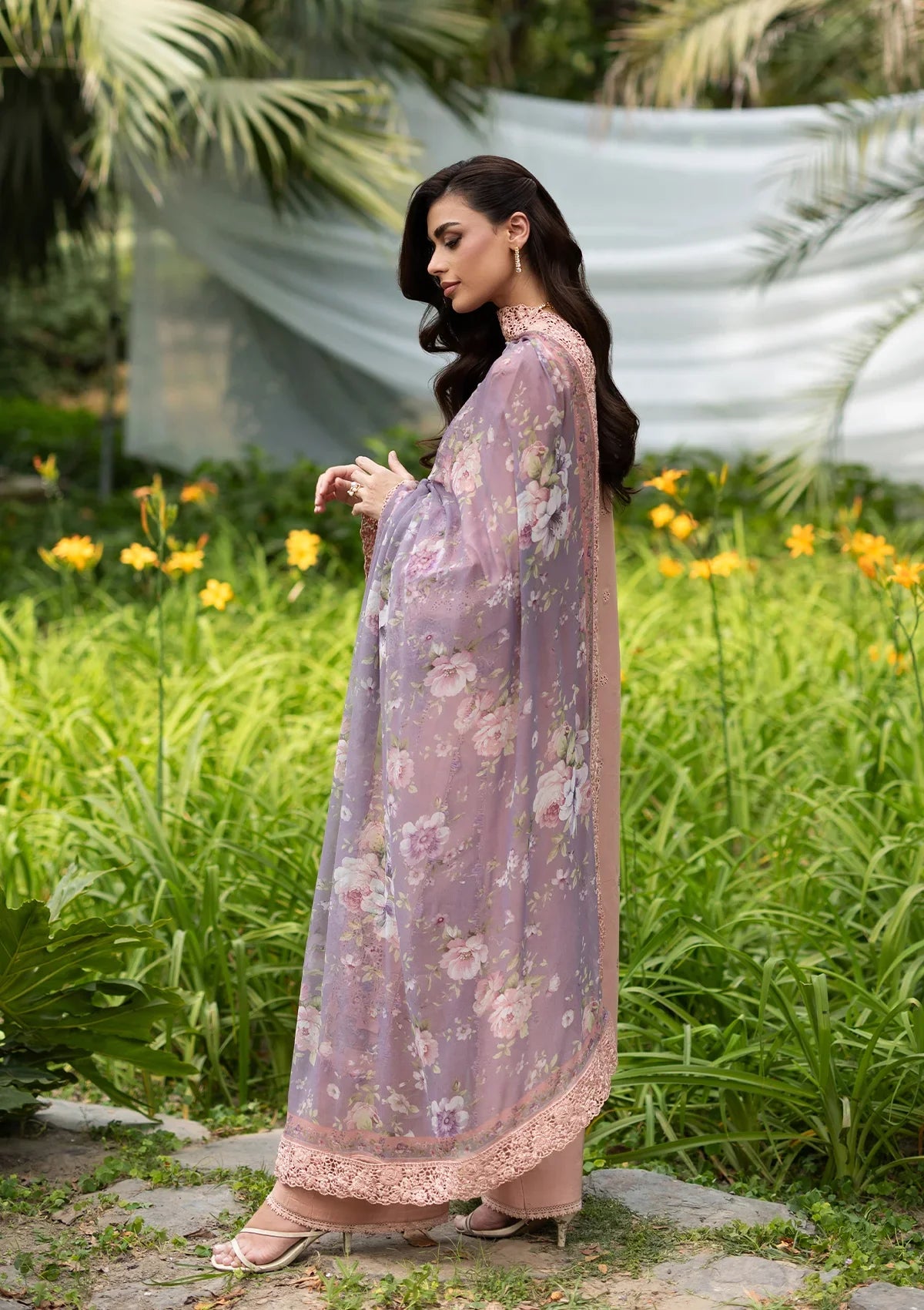 Elaf | Luxury Lawn Vol 2 '26 | Blushing Rose