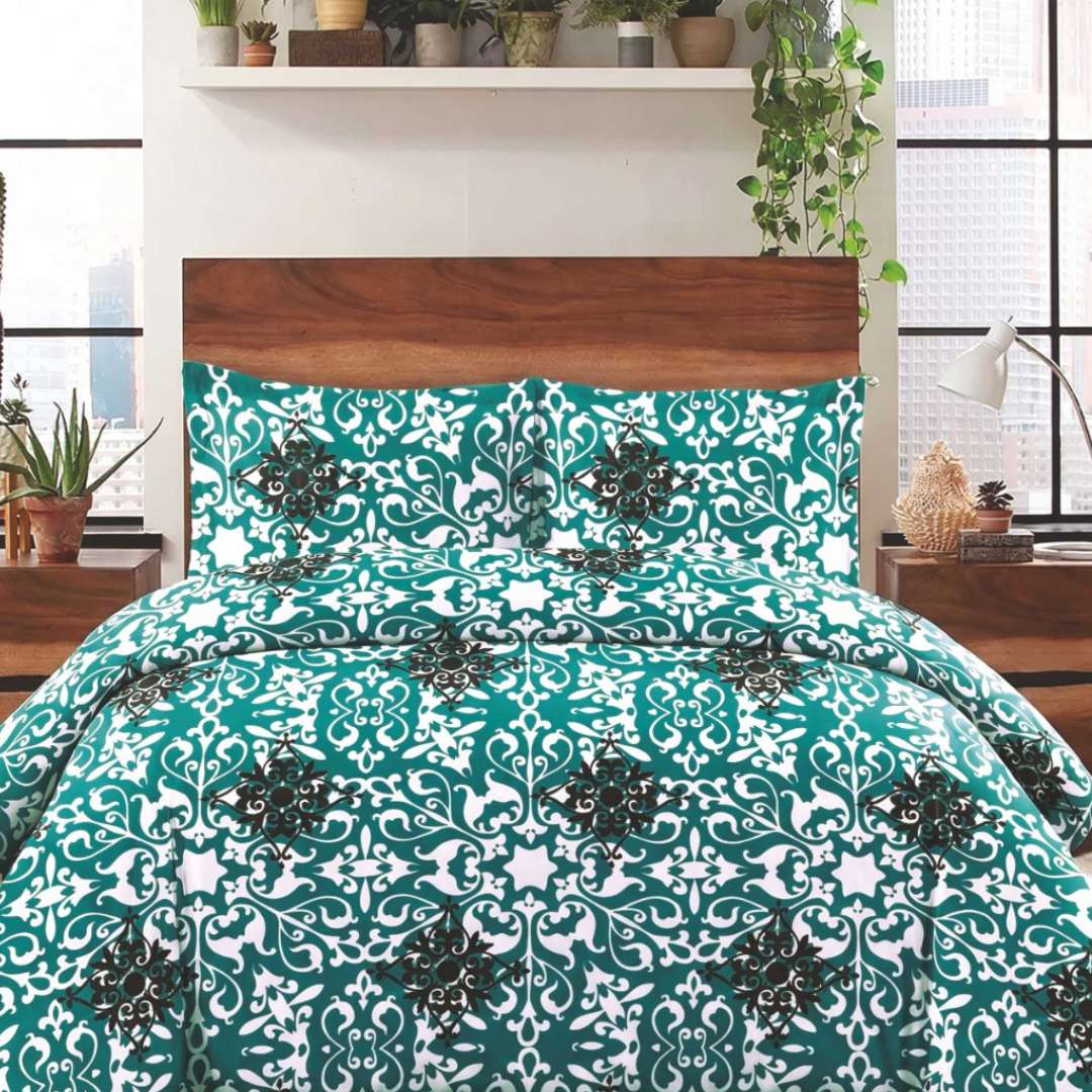 Zainab Fatima | King Size Bed Sheet Set | ZF-BED-09