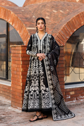 Emaan Adeel |  Mirabelle festive luxury lawn | Midnight Bliss