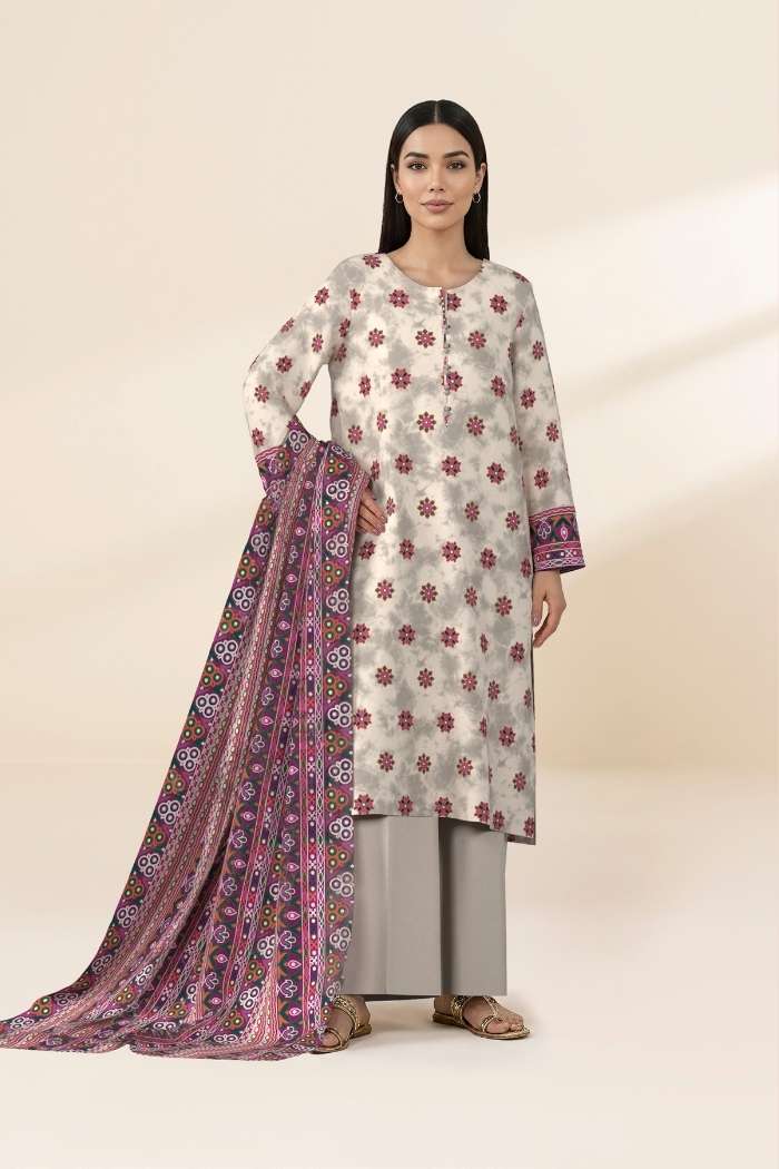 Sapphire | 3 Pc Printed Lawn | 3PB-WS26CL13-130