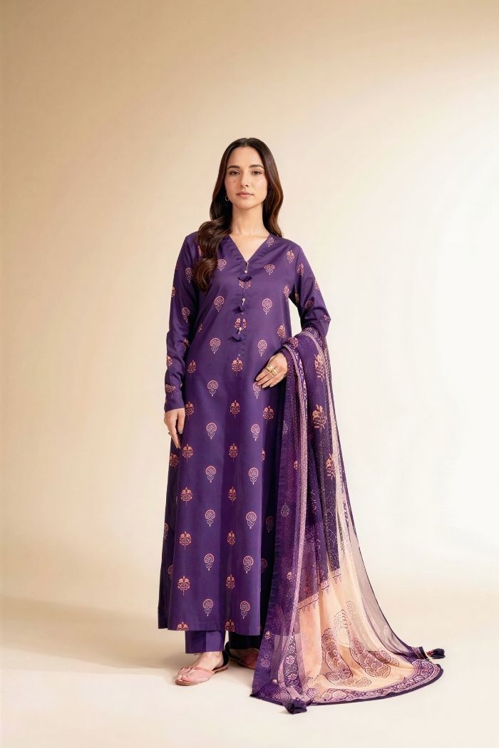 Nishat | Summer 3 Pc Lawn '26 VOL 1 | 42501229-R