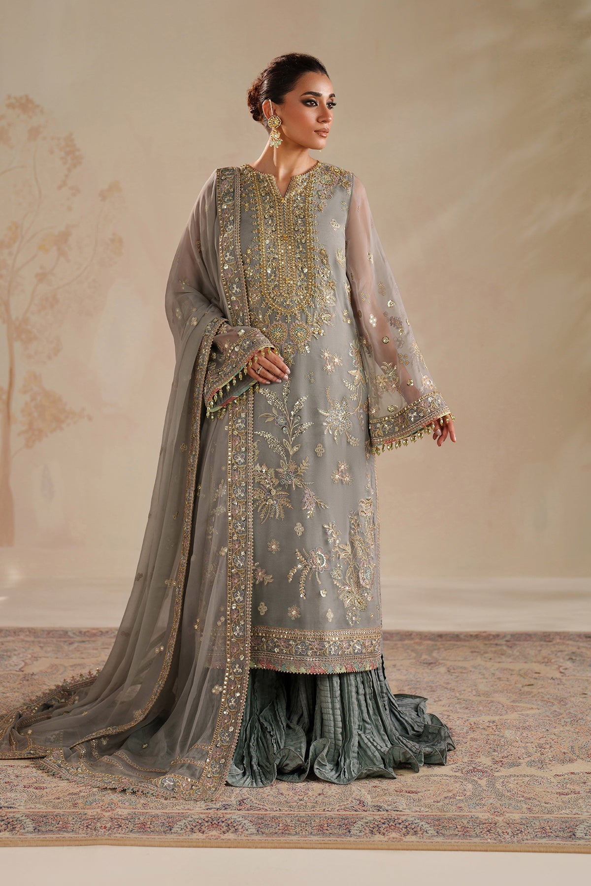Baroque | EMBROIDERED CHIFFON | UF-4364