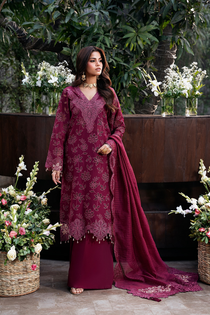 NAQSH | CHIKANKARI FESTIVE EDIT 26' | TWINLIGHT ORCHID