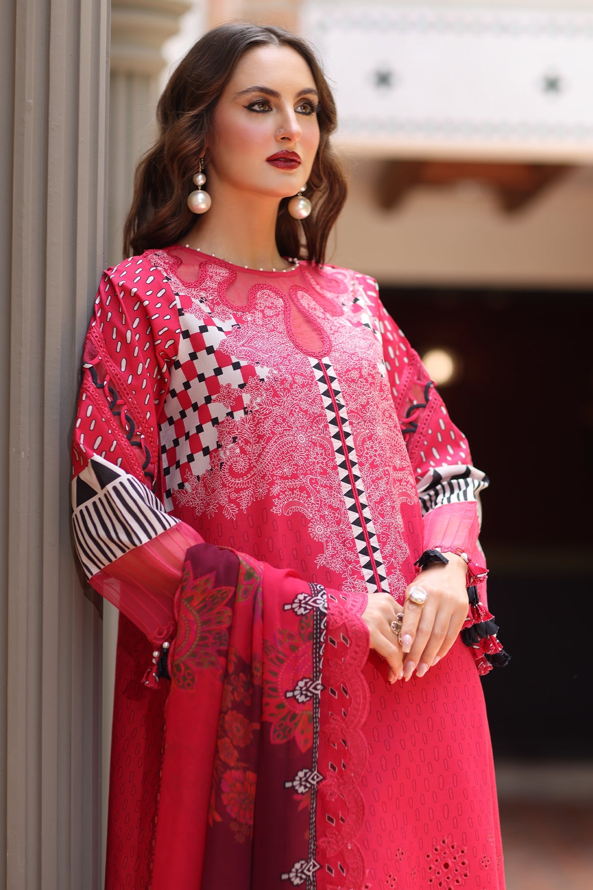 CHARIZMA | 3-PC Unstitched Embroidered Lawn Collection | AN6-10