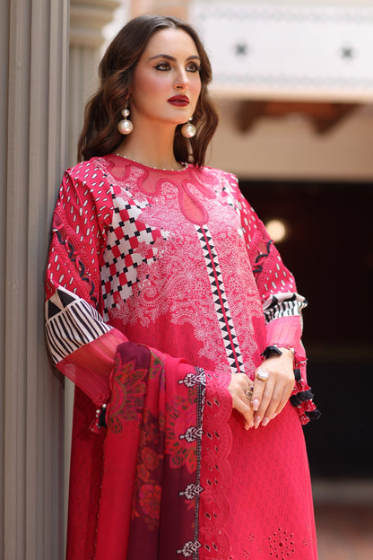 CHARIZMA | 3-PC Unstitched Embroidered Lawn Collection | AN6-10