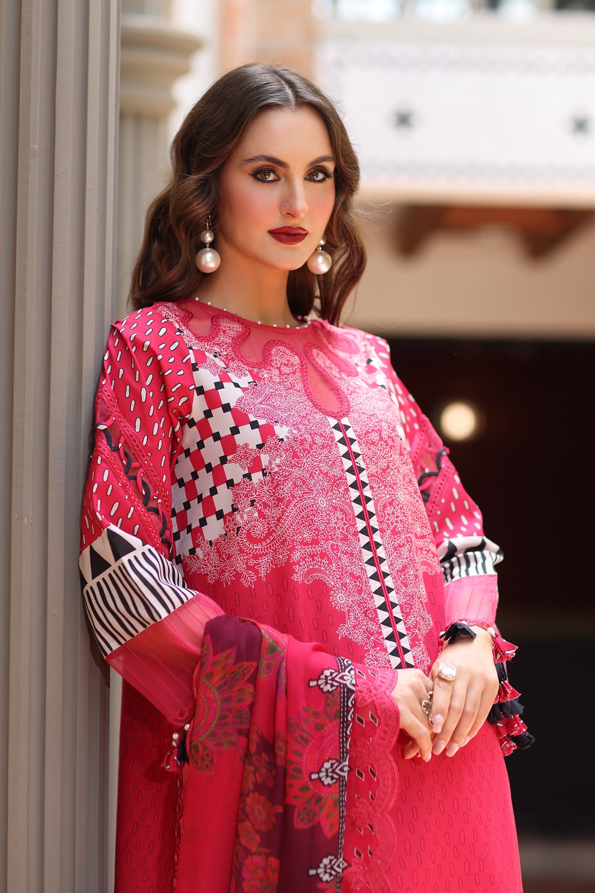 CHARIZMA | 3-PC Unstitched Embroidered Lawn Collection | AN6-10