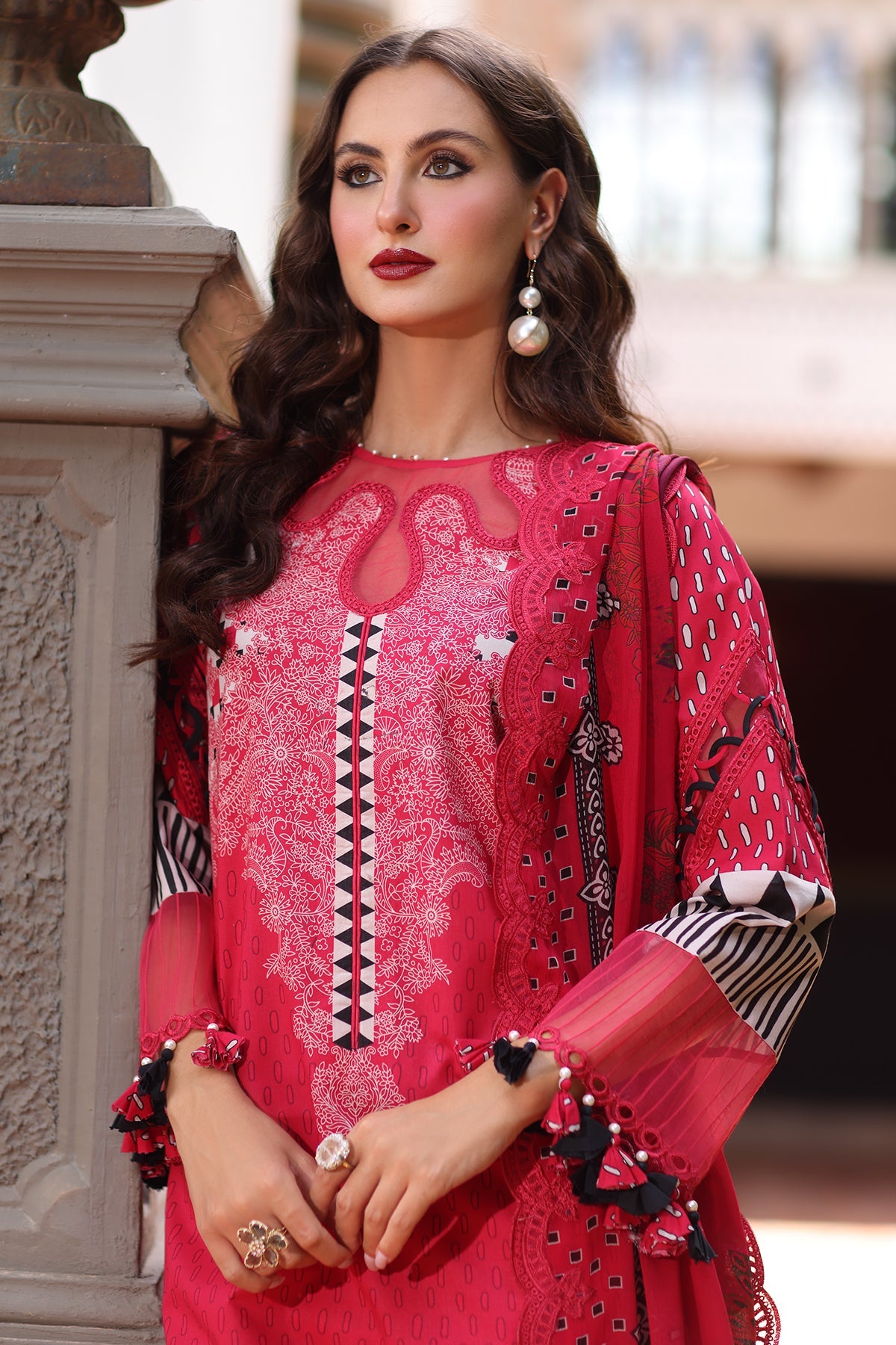 CHARIZMA | 3-PC Unstitched Embroidered Lawn Collection | AN6-10