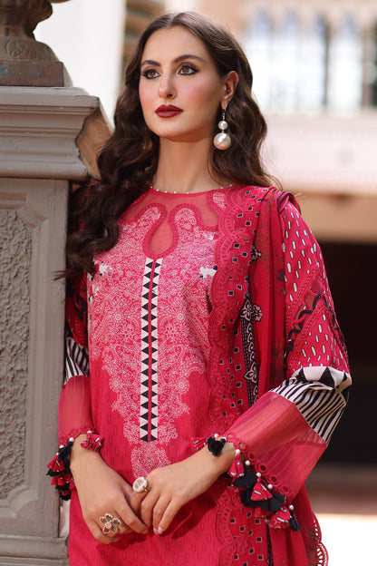 CHARIZMA | 3-PC Unstitched Embroidered Lawn Collection | AN6-10