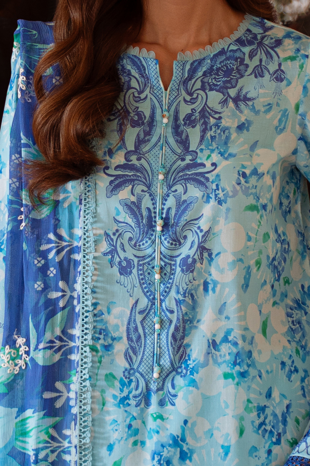 Daria | Ramdan Edit 2 - Embroidered Lawn Suit | DA-35