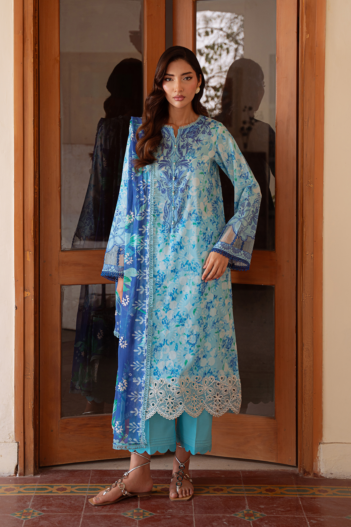 Daria | Ramdan Edit 2 - Embroidered Lawn Suit | DA-35