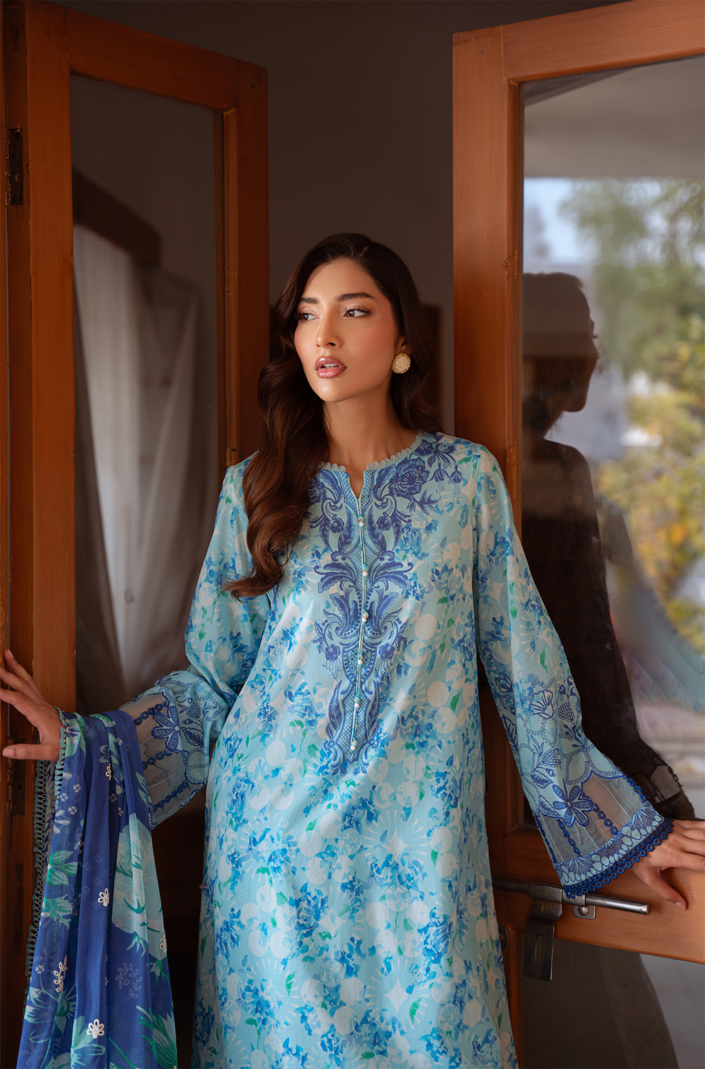 Daria | Ramdan Edit 2 - Embroidered Lawn Suit | DA-35