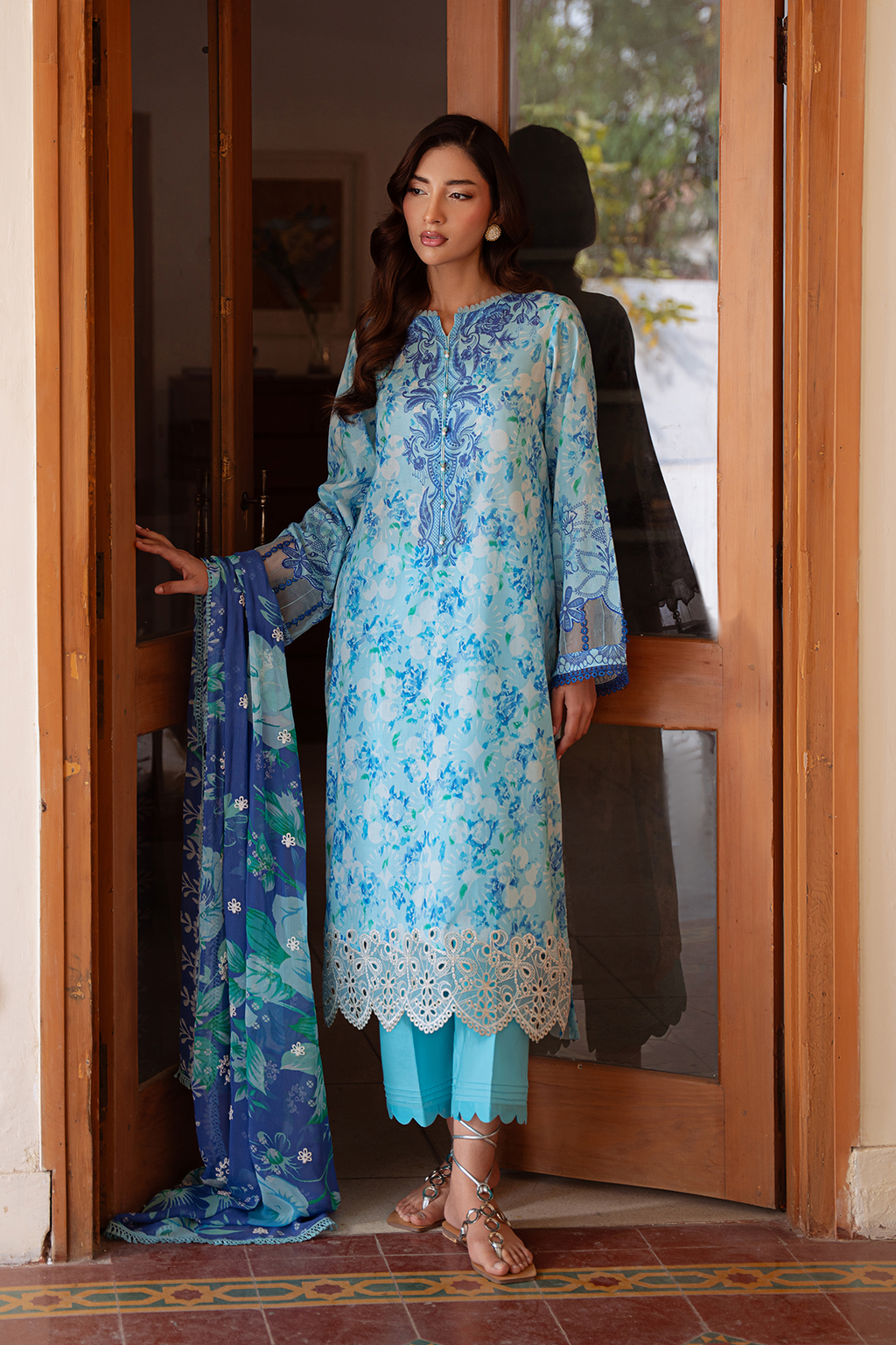 Daria | Ramdan Edit 2 - Embroidered Lawn Suit | DA-35
