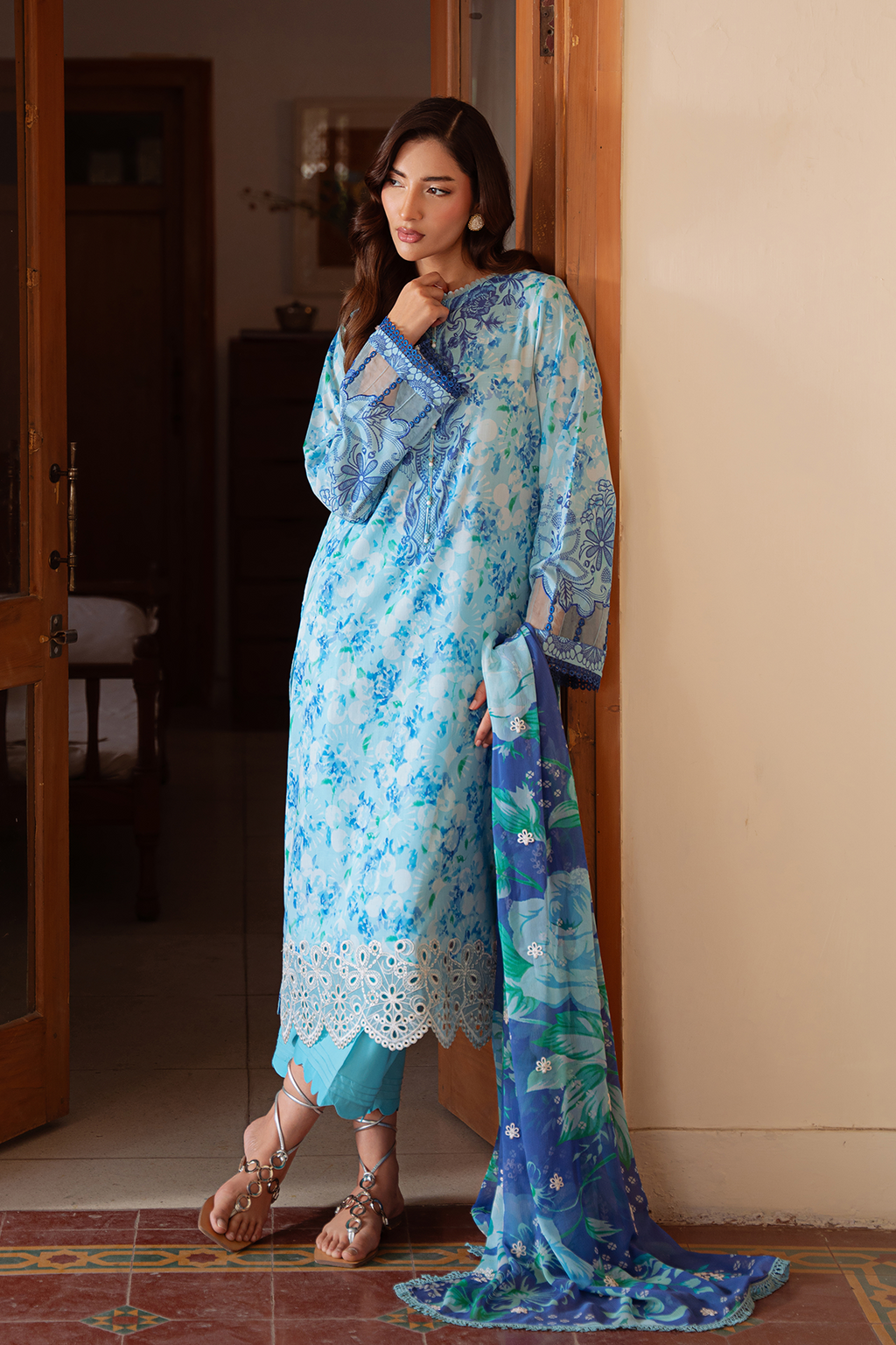 Daria | Ramdan Edit 2 - Embroidered Lawn Suit | DA-35
