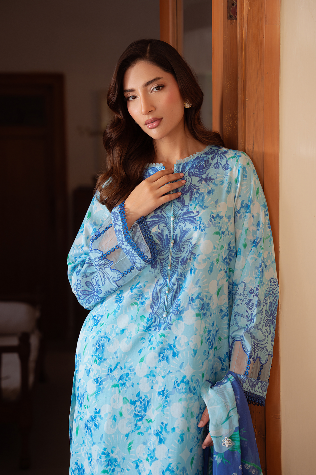 Daria | Ramdan Edit 2 - Embroidered Lawn Suit | DA-35