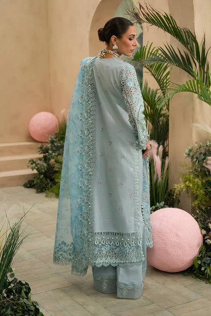 Afrozeh | Embroidered Lawn | Serene Sapphire