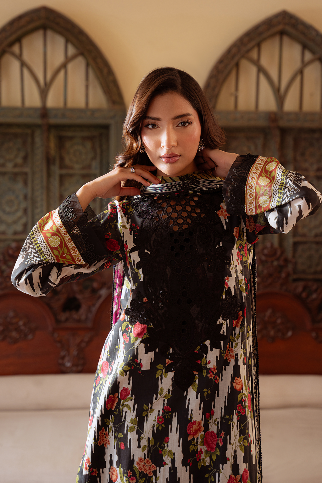Daria | Ramdan Edit 2 - Embroidered Lawn Suit | DA-33