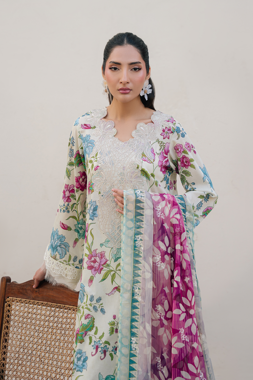 Daria | Ramdan Edit 2 - Embroidered Lawn Suit | DA-38