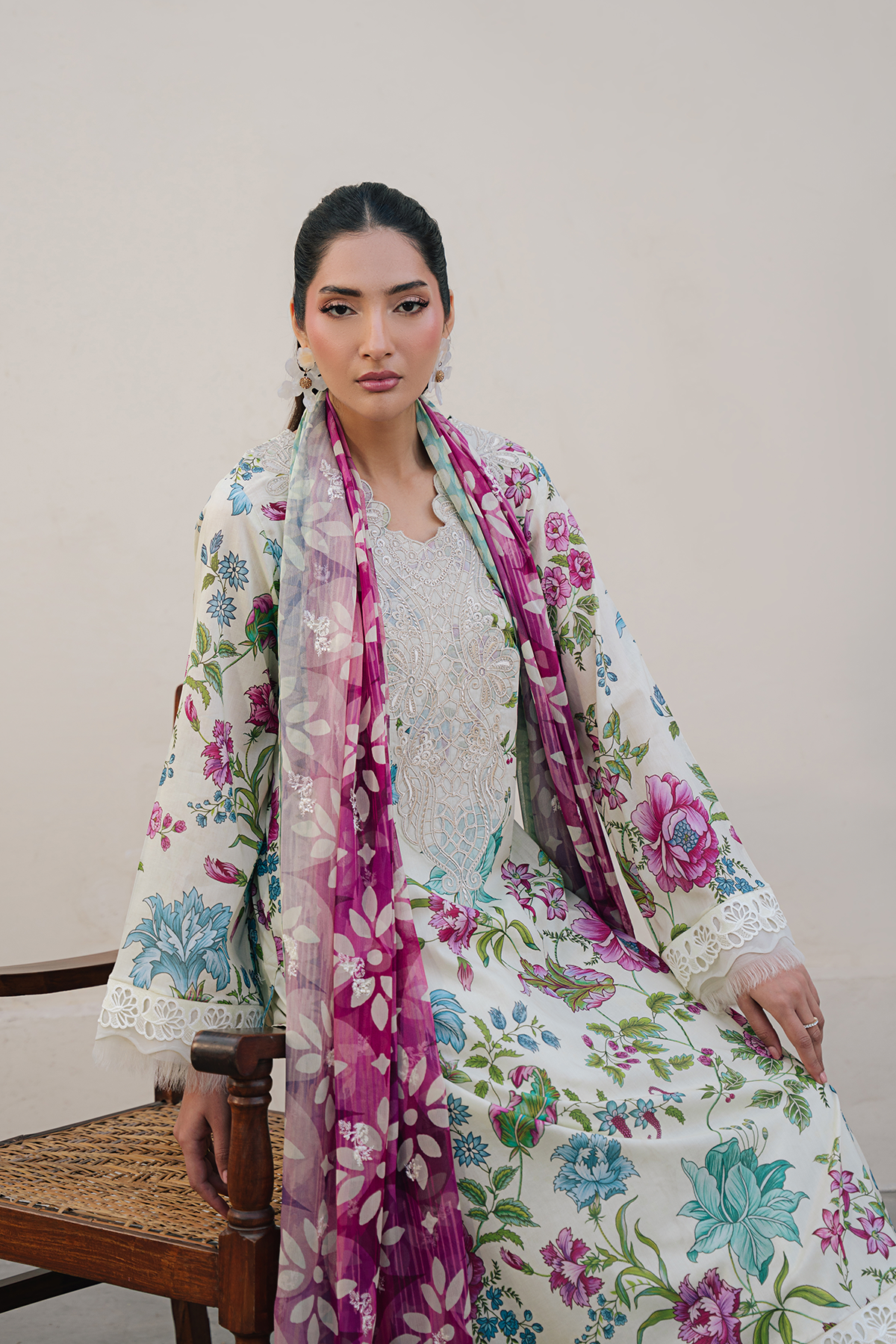 Daria | Ramdan Edit 2 - Embroidered Lawn Suit | DA-38