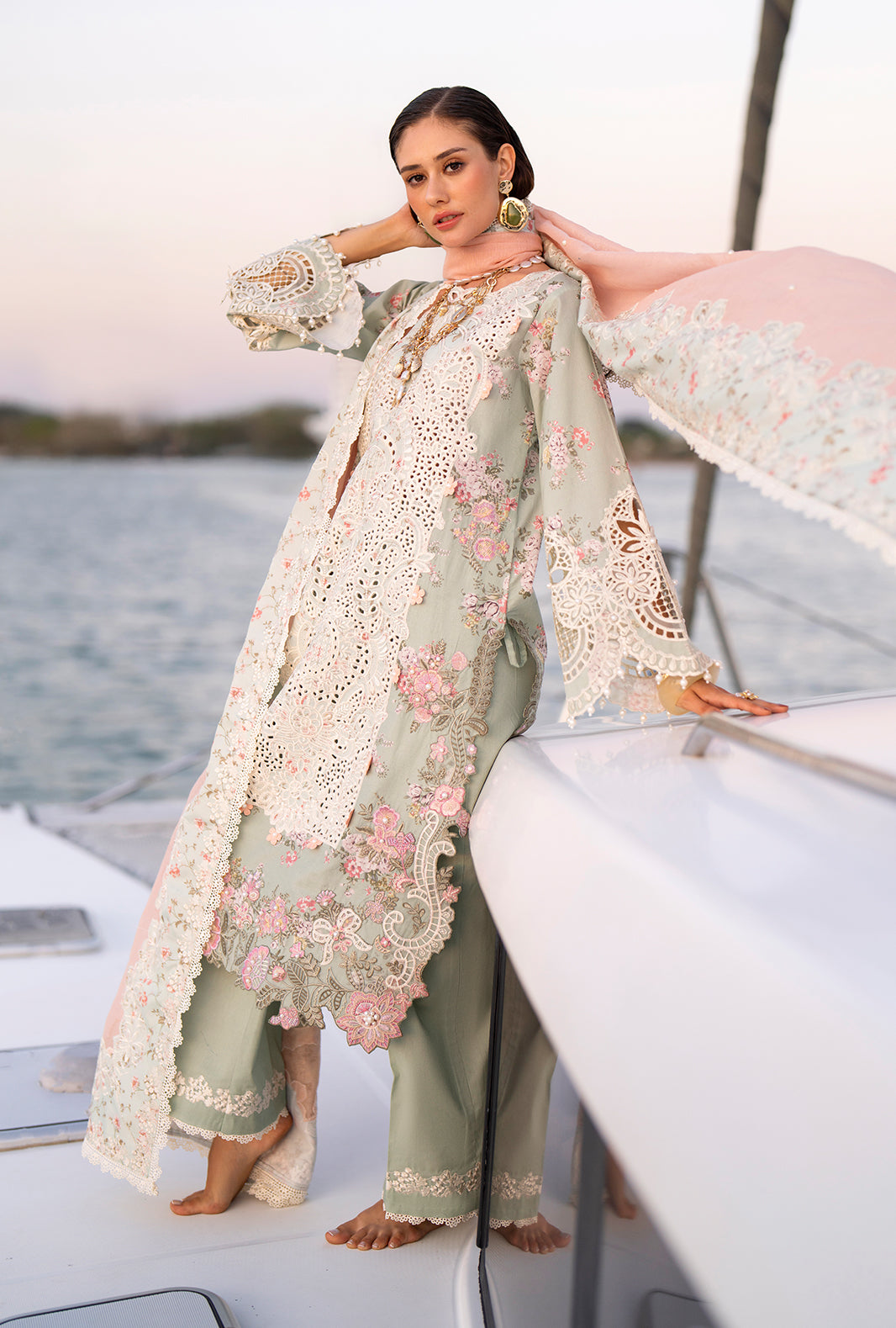 AJR Couture | Evara Luxury Lawn | Fyna