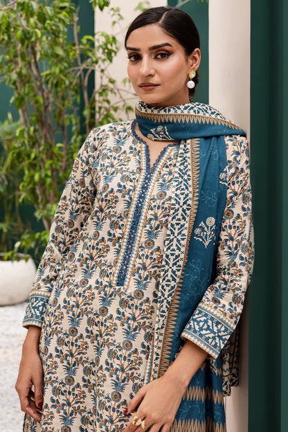 3 PIECE - PREMIUM PRINTED KHADDAR - 9311