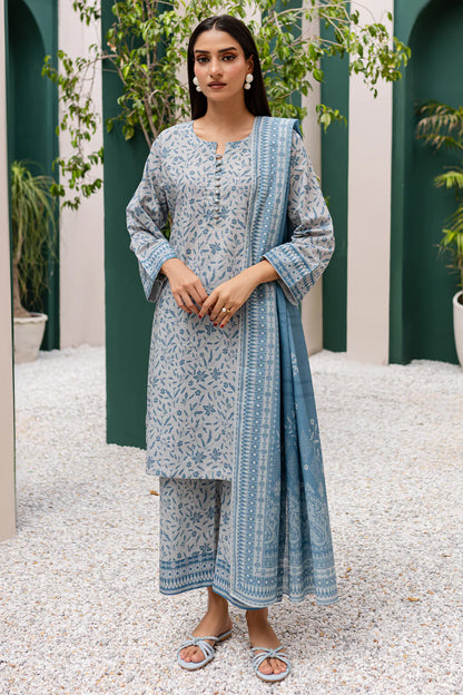 3 PIECE - PREMIUM PRINTED KHADDAR - 9313