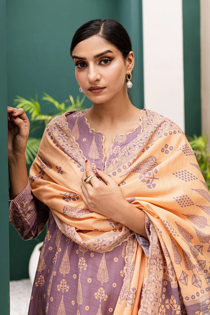 3 PIECE - PREMIUM PRINTED KHADDAR - 9314