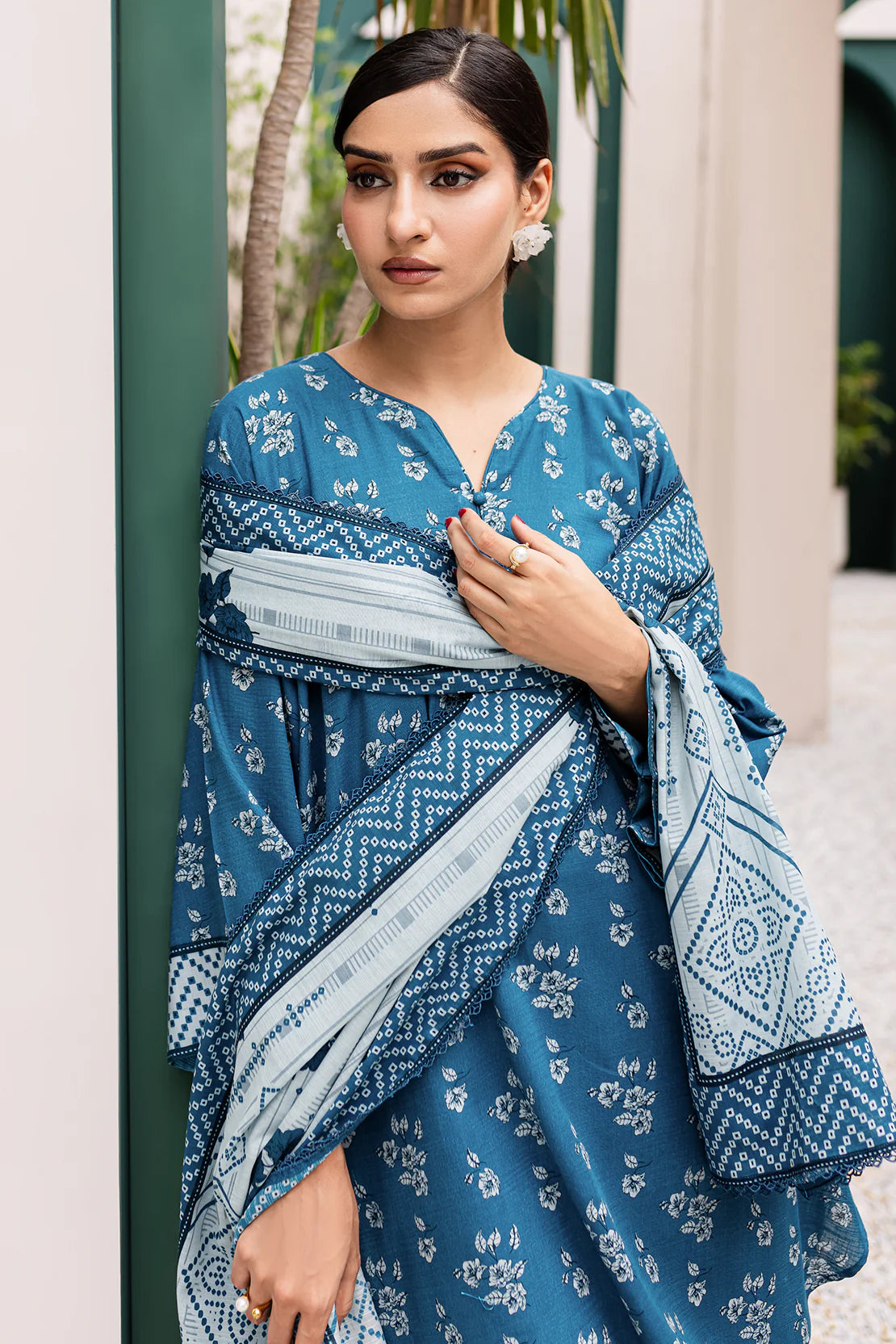 3 PIECE - PREMIUM PRINTED KHADDAR - 9315